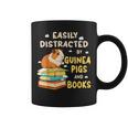 Easily Distracted By GUINEA PIGS And Books Graphic Print Coffee Mug Easily Distracted By GUINEA PIGS And Books Graphic Print Coffee Mug