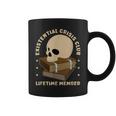 Existential Crisis Club Lifetime Member Skull Books Sarcasm Graphic Print Coffee Mug Existential Crisis Club Lifetime Member Skull Books Sarcasm Graphic Print Coffee Mug
