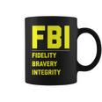 Fbi Motto 「Fidelity Bravery Integrity」 法執行機関 コーヒーマグ