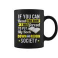 I Was Forced To Put My Book Down Book Lover Reading Small Graphic Print Coffee Mug