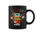 FREADOM Read Banned Books Graphic Print Coffee Mug