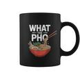 What The Pho こぼれる麺のユーモア コーヒーマグ
