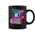 The Future Is Here フロッピーディスクディスクディスクレトロ80年代vaporwave コーヒーマグ