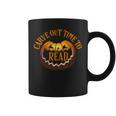 Halloween Carve Carving Read Library Pumpkin Book Graphic Print Coffee Mug