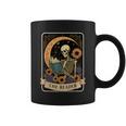Halloween Tarot Card The Reader Skeleton Reading Books Graphic Print Coffee Mug