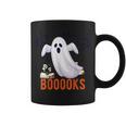 Halloween Teacher Librarian Books Reading Ghost Pun BOOOOKS Men Women Kids Graphic Print Coffee Mug