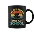 Happy 100th Day Of School Teacher Reading Book For Men Women Girls Kids Graphic Print Coffee Mug