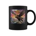 Hawk Bear Hybrid Comic Book Style Graphic Print Coffee Mug