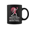 Hoops Never Underestimate A Girl Who Playing Basketball コーヒーマグ