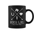 Horse Girl Wild And Free Arrow 馬好き乗馬tシャツ コーヒーマグ