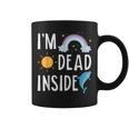 I'm Dead Inside Happy Rainbowunshine Dolphin ファニーtシャツ コーヒーマグ