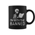 I'm With The Banned Tshirt Read Banned Books Lover BookWorm Graphic Print Coffee Mug