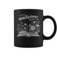 It's Too Nonfictiony Outside Wildflower Book Lover Bookish Graphic Print Coffee Mug