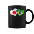 Japanese Flag Brazilian Flag Heart 日系ブラジルブラジル国旗日本国旗 コーヒーマグ