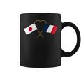 Japanese Flag France Flag フランス遺産 フランスのルーツ 日本の国旗 フランスの国旗 コーヒーマグ
