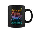 Just a Girl Who Loves Horses And Books Book Lover Graphic Print Coffee Mug