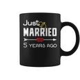 Just Married 5年前シャツ 結婚5周年記念 コーヒーマグ