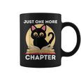 Just One More Chapter Cute Cat Reading Book For Reader Men Women Kids Graphic Print Coffee Mug