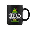 I Just Like To Read READING ELF Book Love Christmas Holiday Graphic Print Coffee Mug