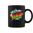 Kids Boys Finn Name Comic Book Superhero Graphic Print Coffee Mug