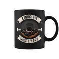Kinda Fit Mostly Fat Fitness 面白いジムワークアウト コーヒーマグ