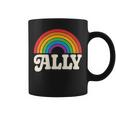Lgbtq Ally Pocket Retrointage Gay Pride Lgbt Rainbow Flag コーヒーマグ