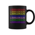 LGBTQ Pride Librarian Library Worker Reading Books Book Fan Graphic Print Coffee Mug