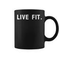 Live Fit フィットネス愛好家へのギフトに最適 コーヒーマグ