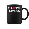 I Love Acton マッチング ガールフレンド&ボーイフレンド アクトン名 長袖tシャツ コーヒーマグ