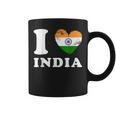 I Love India ハートフラッグインド コーヒーマグ