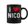 I Love Nico ハート アンティーク調 コーヒーマグ