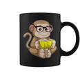 Monkey Nerd Book Glasses Graphic Print Coffee Mug Monkey Nerd Book Glasses Graphic Print Coffee Mug