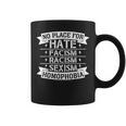 No Place For Hate Facism Racism 平等人権 コーヒーマグ