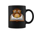 Owl Book Literature Book Reading Graphic Print Coffee Mug