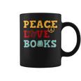 Peace Love Books s For Book Lovers Graphic Print Coffee Mug