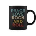 Peace Love Rock And Roll ピース・ラブ・ロックンロールtシャツ ロックンロール・ミュージック コーヒーマグ