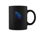 Pixel Animals Bluepoisondartfrog ピクセルアニマルズ コバルトヤドクガエル 黒フォント コーヒーマグ