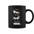 Posetretchavasanaジャック・ラッセル・テリア犬 長袖tシャツ コーヒーマグ