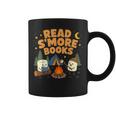 Read S'More Books Camping Outdoors Travel Campfire Smores Graphic Print Coffee Mug