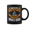 Reading Banned Books Old Man Saying Reader Book Bans Men Graphic Print Coffee Mug