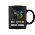 Reading Lover Easily Distracted By Dragons And Books Dragon Graphic Print Coffee Mug