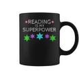 Reading Is My Superpower Boy Girl Book Lover ReaderShirt Graphic Print Coffee Mug