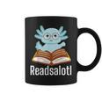 Readsalotl Axolotl Reading Cute Book Lover Bookworm Graphic Print Coffee Mug