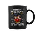 The Reason I'm Old And Wise Is Because I Read Books Owl Graphic Print Coffee Mug
