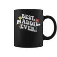 Retro Groovy Best Maddie Ever ファーストネーム 母の日 女の子 コーヒーマグ