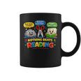 Rock Paper Scissors Nothing Beats Reading Book Lovers Graphic Print Coffee Mug