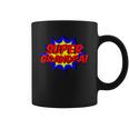 Super Grandpa Comic Book Style Superhero Graphic Print Coffee Mug