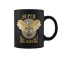 Super Reader Owl Bookmarks Reading Librarian Nocturnal Book Graphic Print Coffee Mug