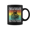 That's What I Do I Read Book I Drink Rum & I Know Things Graphic Print Coffee Mug