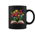 Tulips Flowers Book Floral Graphic Print Coffee Mug
